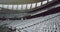 Empty spectators seat in a stadium 4k