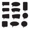 Empty Speech bubble, text balloon hand drawing. For text communication. Vector.
