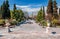 Empty square in Athens, due to coronavirus.