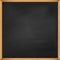 Empty square blackboard with wooden frame. Template