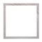 Empty square gray painted wooden picture frame
