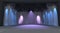 Empty stage with lights