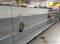 Empty Store Shelves amid the Corona Virus Pandemic