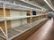 Empty Store Shelves from Coronavirus Panic