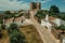 Empty street and Castle at Evoramonte