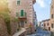 Empty street in idyllic spanish village of Banyalbufar