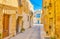 The empty street in Naxxar, Malta