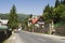 Empty street in Sinaia mountain resort