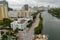 Empty streets in Miami Beach during full city lock down curfew Coronavirus Covid 19 pandemic