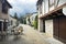 Empty streets in tranquil Pujols, Lot-et-Garonne, France