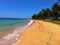 Empty stretch of beach in Noumea New Caledonia