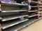 Empty supermarket shelves - panic buying - Coronavirus