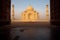 Empty Taj Mahal Sunrise Through Gateway