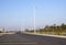 Empty Tarmac Road and Parking Places at Durban Bea