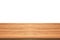 Empty teak wood table top on white background,space montage you