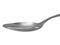 Empty Teaspoon, Large Detailed Spoon Macro Closeup, Stainless Steel Metal, Isolated Studio Shot Horizontal Close-up Detail