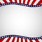 Empty template with a pattern of stars and stripes of colors of the national flag of the USA Patriotic Background for Holidays