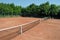 Empty tennis court