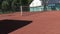 Empty tennis court in the park