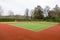 Empty tennis fields from Ashford Castle