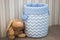 Empty textile containers baskets storage boxes organization