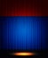 Empty theatre stage with curtain. Background for show, presentation, concert, design