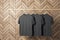 Empty three black tshirts