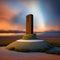 empty tomb of Jesus Christ at sunrise resurrection