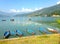 Empty tourist boats of Lake Pheva
