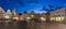 Empty town square in Cesky Krumlov early evening