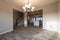 Empty Townhome Floor with Kitchen