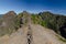 Empty trail to viewpoint Ninho da Manta, Madeira, Portugal