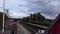 Empty train station in England