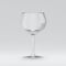 Empty transparent 3D rendered wine glass for drinking alcohol