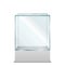 Empty transparent Glass Box on pedestal