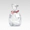 Empty Transparent Plastic Bag Packaging Blank White Label Background