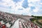 Empty tribune on the race track