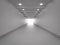 Empty tunnel or walkway hall space interior