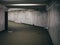 Empty underground passage in the subway