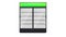 Empty vendor machine with green lightbox. Realistic icon, front view. Vector 3d illustration
