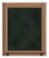 Empty vertical blackboard frame object