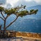 Empty viewpoint in the mountains, Crete