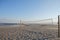 Empty Volleyball court at dusk on an Atlantic City Beach