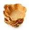 Empty waffle baskets