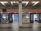 An empty wagon of the Moscow electric train at the Akademicheskaya station of the Moscow metro