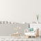 Empty wall mock up in Scandinavian style interior with wooden furnitures. Minimalist interior design. 3D illustration
