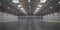 Empty warehouse interior. Storehouse building or storage room