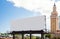Empty white Billboard for presentation your design, Retail, advertising and commerce concept.