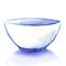 Empty white bowl isolated