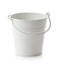 Empty white bucket